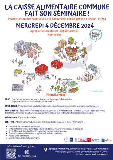 Affiche séminaire caisse alimentaire commune du 4 décembre